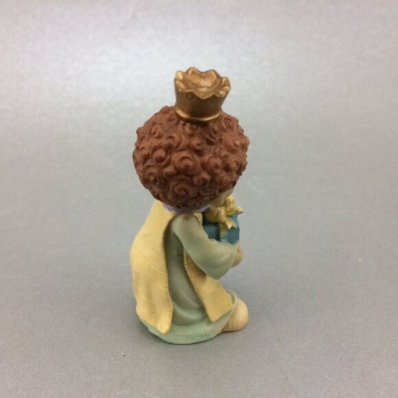 Precious Moments Wise Man with Blue Gift Nativity Figure 2001 Sam B Replacement - Picture 4 of 12